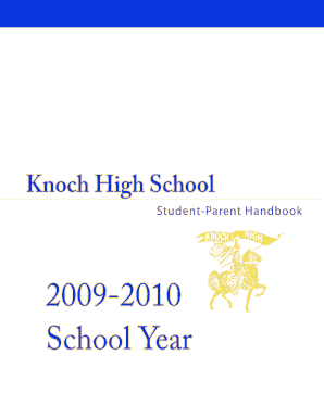 Knoch High School Student Parent Handbook