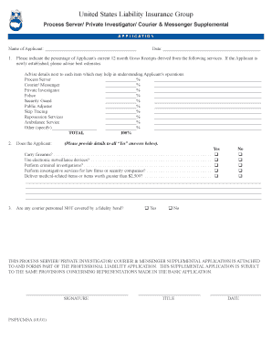 US Liability Insurance Application