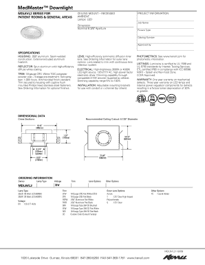 MedMaster Downlight Project Information