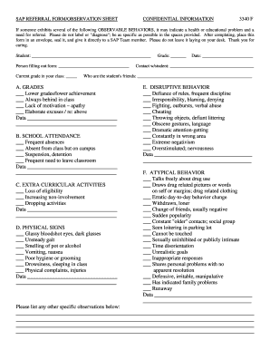 SAP Referral Form