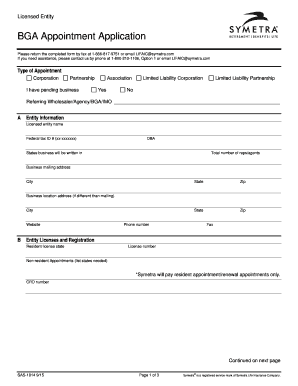 BGA Appointment Application