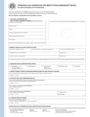 Crime Victim Compensation Application