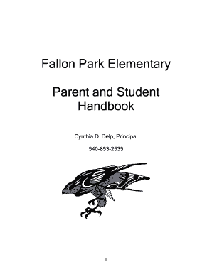 School address number sample - Fallon Park Elementary Parent and Student Handbook - rcps