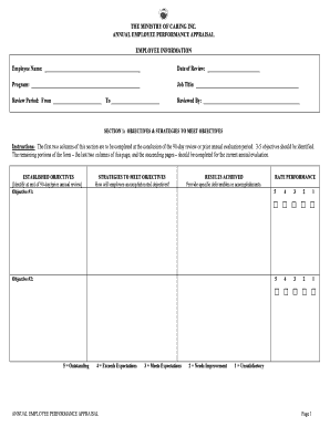 Annual Employee Performance Appraisal