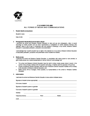 Student Media Consent Form