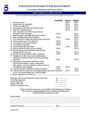 US Liability Insurance Application