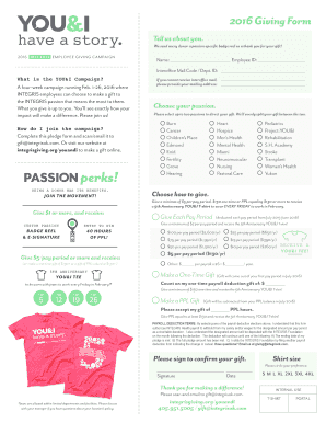 INTEGRIS YOU&I Campaign Donation Form