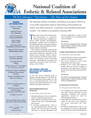 NCEA Advance Newsletter Subscription Form