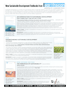 Sustainable Development Textbook Examination Copy Request Form