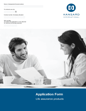 Life Assurance Application Form