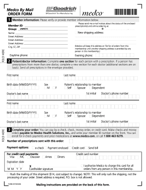 Medco By Mail Order Form