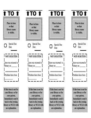 Library Item Return Form