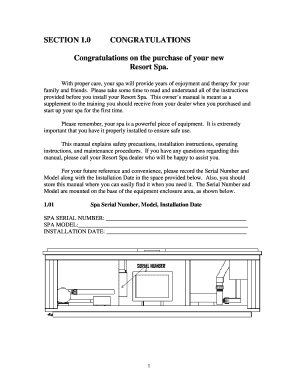 Resort Spa Owner's Manual