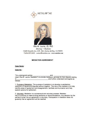 Mediation Agreement