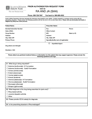 Prior Authorization Request Form