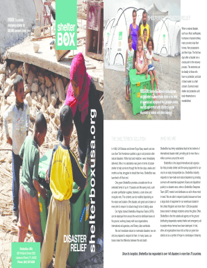 ShelterBox Disaster Relief Donation Form