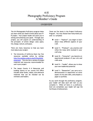 4-H Photography Proficiency Program Guide