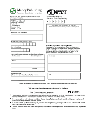 Direct Debit Instruction Form