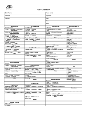 Patient History and Physical Form