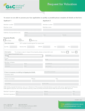 Request for Valuation Form