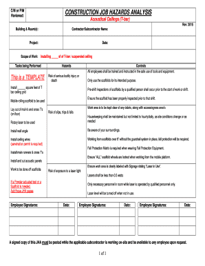 Construction Job Hazards Analysis