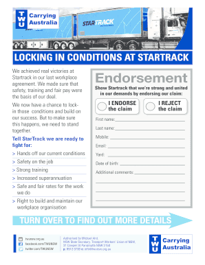 Startrack Workers Agreement