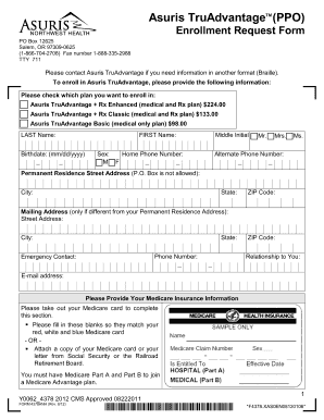 Asuris TruAdvantage Medicare Advantage Enrollment Form