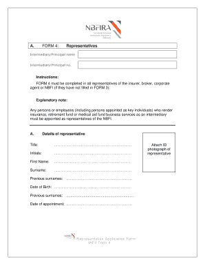 Representative Application Form 4