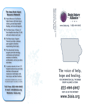 Brain Injury Alliance of Iowa Membership Form