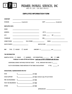 Employee Information Form