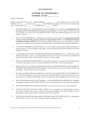 Application for Free and Reduced-Price School Meals