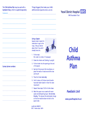 Child Asthma Plan