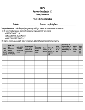 Asl full form medical - PHASE II Case Initiation - The Alliance - organdonationalliance