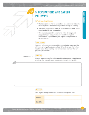 BTEC Apprenticeship Assessment Workbook Level 3 Management