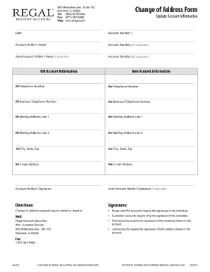 Change of Address Form