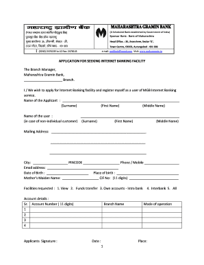 Maharashtra Gramin Bank Internet Banking Application