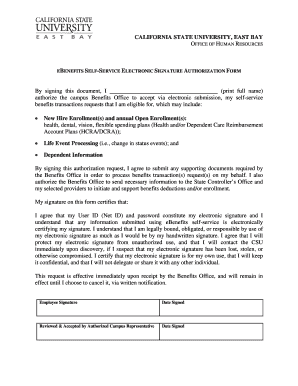 Electronic Signature Authorization for eBenefits
