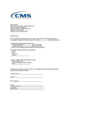 Medicare Claim Documentation Request