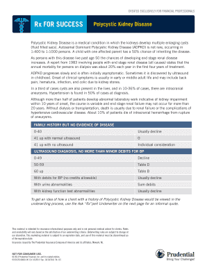 Polycystic Kidney Disease Underwriting Form