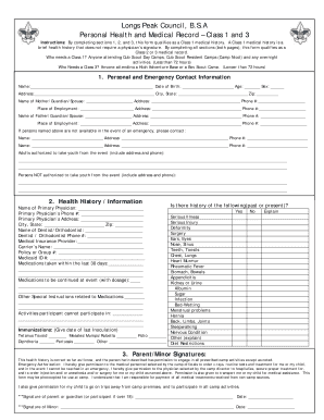 Longs Peak Council BSA 1 4 Personal Health and Medical - bsatroop680