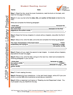 Student Reading Journal