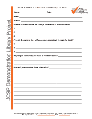 Book Review Form