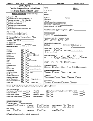 Cardiac Surgery Registration Form