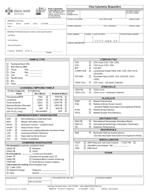 Flow Cytometry Requisition Form