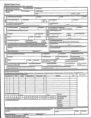Dental Claim Form