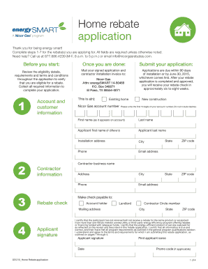 Nicor Gas Home Rebate Application