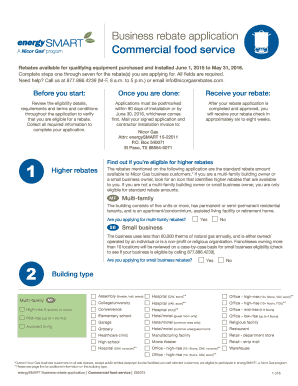 Nicor Gas Commercial Food Service Rebate Application