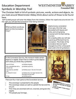 Westminster Abbey Symbols in Worship Trail