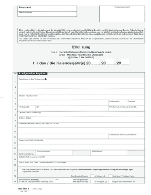 Erklärung zur Körperschaftsteuerpflicht von Berufsverbänden