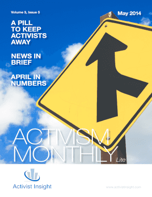 Activist Insight Magazine Subscription Form